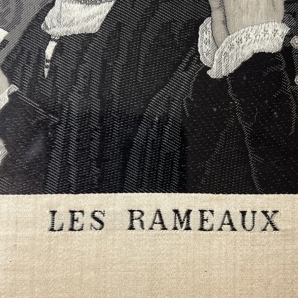 Rare antique French framed silk artwork embroidered artist signed collectible - Picture 5 of 14